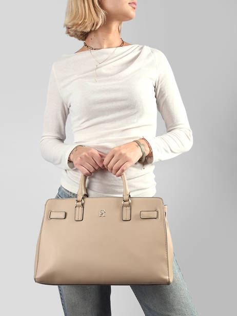Sac Porté Main Th Joy Tommy hilfiger Beige th joy AW19067 vue secondaire 1