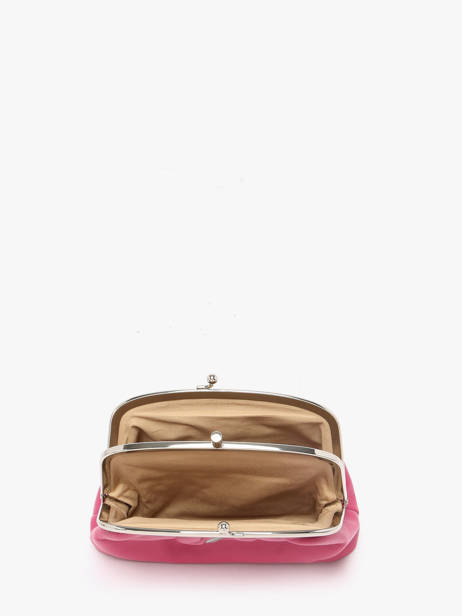 Coin Purse Leather Hexagona Pink coconut E77271 other view 1