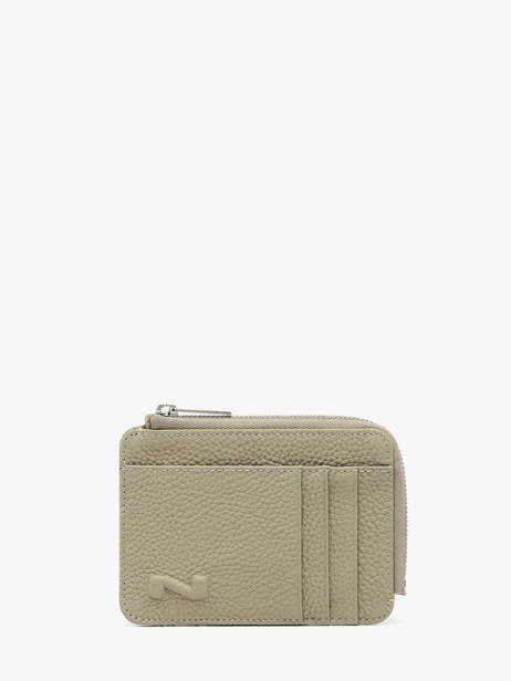 Leather Original N Coin Purse With Card Slots Nathan baume Green original n 217N