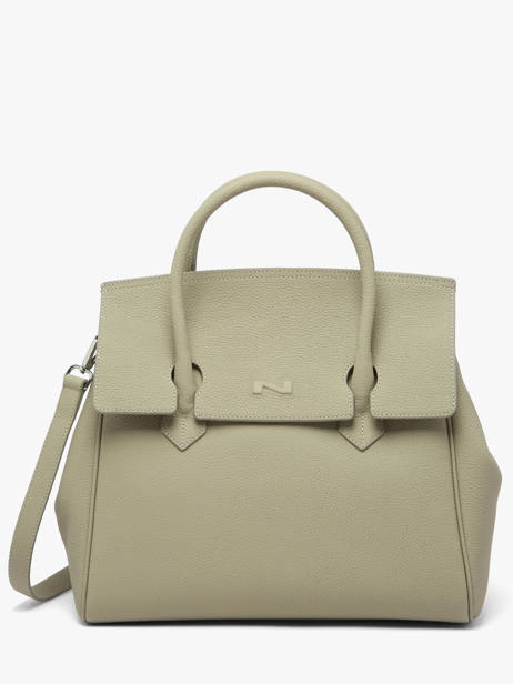 Top Handle Clara Leather Nathan baume Green nathan 2