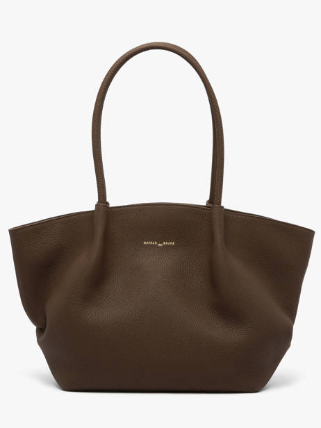 Leather Galatée Shoulder Bag Nathan baume Brown nymphea 3 other view 4