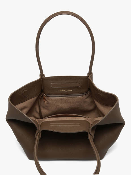 Leather Galatée Shoulder Bag Nathan baume Brown nymphea 3 other view 3