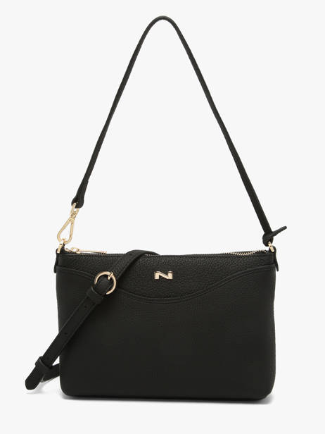 Leather Ingrid Crossbody Bag Nathan baume Black riviera 1