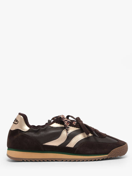 Sneakers In Leather Mrp star Brown women 21