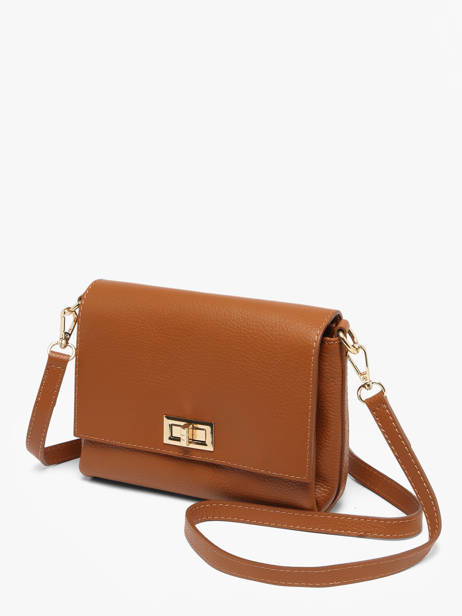 Sac Bandoulière Caviar Cuir Milano Marron caviar CA24061O vue secondaire 2