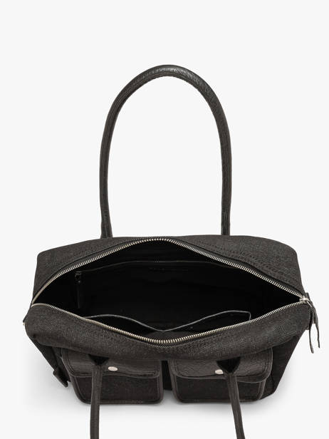 A4 Size Satchel Denim Paul marius Black denim DANDYDEN other view 3