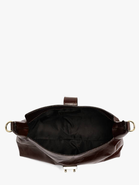 Shoulder Bag Shiny Sauvage Leather Milano Brown shiny sauvage SS26064 other view 3