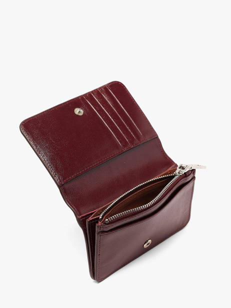 Wallet Leather Nat et nin Red vintage YSIA other view 2