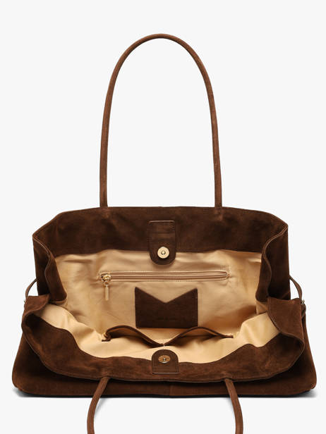 A4 Size Shoulder Bag Vintage Nat et nin Brown vintage PABLO other view 4