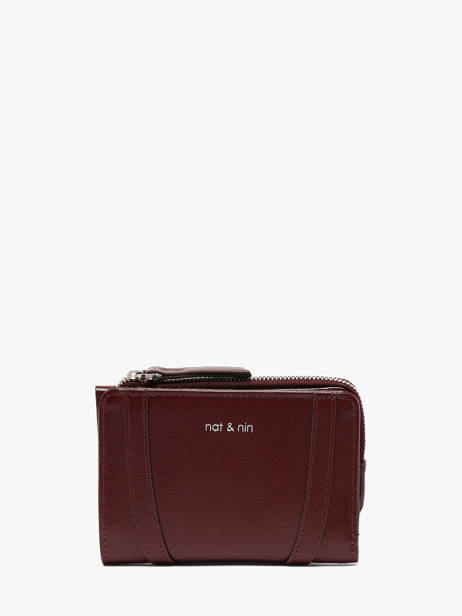 Wallet Leather Vintage Nat et nin Red vintage ROZA