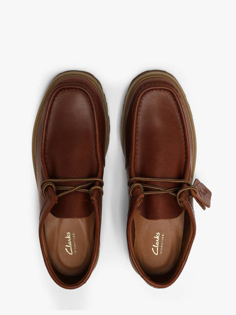 Derby Shoes In Leather Clarks Brown men 26186417 other view 3