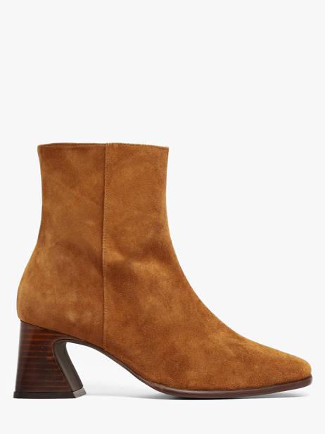 Heeled Boots In Leather Angel alarcon Brown women 507O