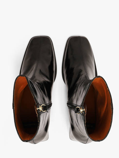 Bottines à Talon En Cuir Angel alarcon Noir women 507N vue secondaire 3