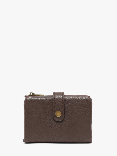 Coin Purse With Card Holder Soft Mandoline Brown soft 376