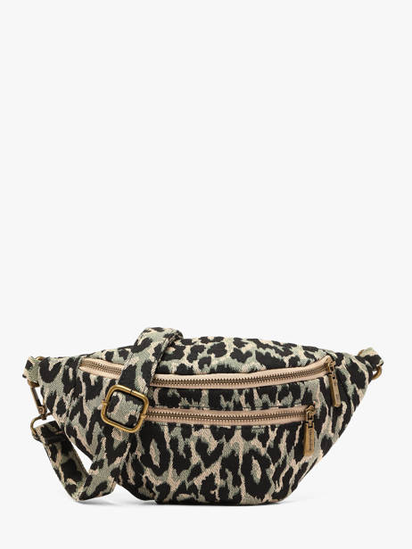 Sac Banane Mandoline Vert leopard 6244