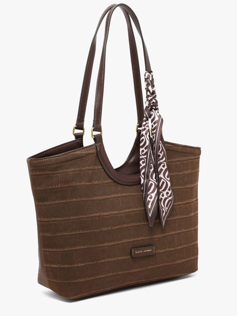 Shoulder Bag Croco Chic David jones Brown croco chic CM8681 other view 1