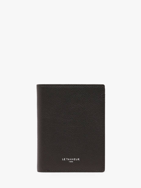 Leather Lucien Wallet Le tanneur Black lucien graine THGR3301