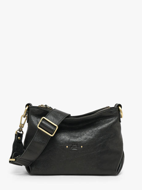 Shoulder Bag Vintage Leather Mila louise Black vintage 3864CC