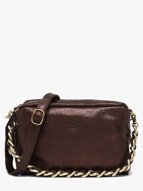 Sac Bandoulière Mama Cuir Mila louise Marron vintage 23673X