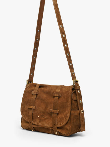 Sac Bandoulière Vintage Cuir Mila louise Marron vintage 3917V vue secondaire 1