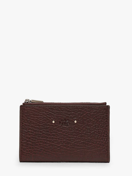 Portefeuille Cuir Mila louise Rouge vintage 3576E1