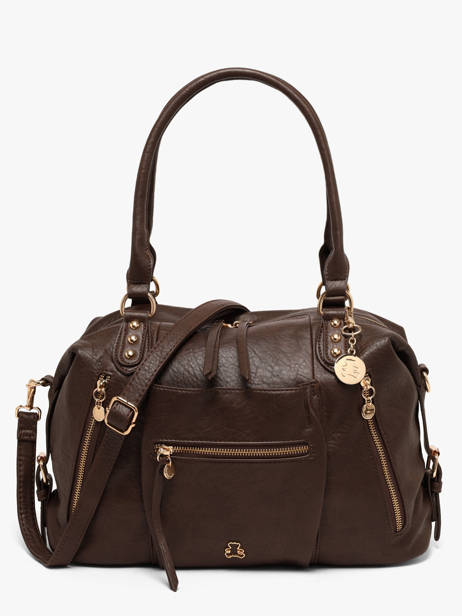 Sac Porté Main Bride Lulu castagnette Marron bride BADARA