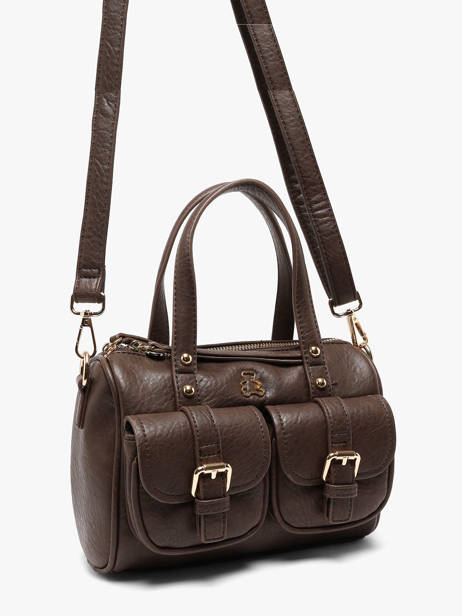 Sac Bandoulière Bride Lulu castagnette Marron bride BADER vue secondaire 1