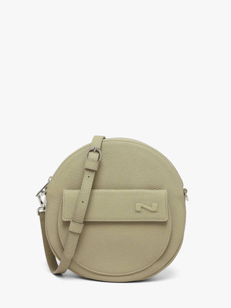 Sac Bandoulière Dorine Cuir Nathan baume Vert nathan 32PO