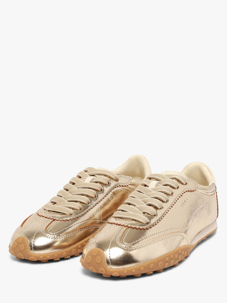 Sneakers In Leather Hoff Gold women 22661404 other view 1