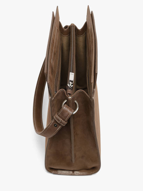 Sac à Main Dynasty Cuir Nathan baume Marron dynasty 4NG vue secondaire 3