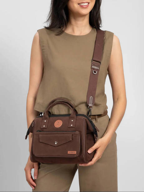 Sac Bandoulière Crossbody M Cabaia Marron crossbody M vue secondaire 1