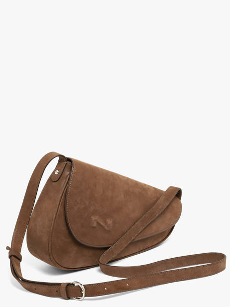 Sac Bandoulière N City Cuir Nathan baume Marron n city 6NG vue secondaire 1