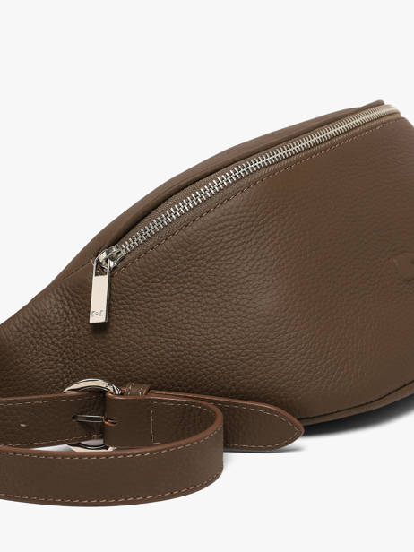 Sac Banane Large Derby Bis Cuir Nathan baume Marron n city 22 vue secondaire 2