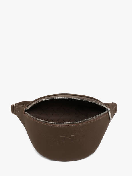 Sac Banane Small Derby Cuir Nathan baume Marron n city 25 vue secondaire 3