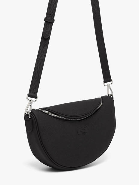 Sac Bandoulière Brasil Cuir Nathan baume Noir brasil 3 vue secondaire 1