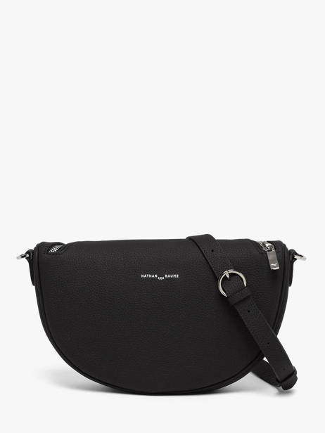 Sac Bandoulière Brasil Cuir Nathan baume Noir brasil 3 vue secondaire 4