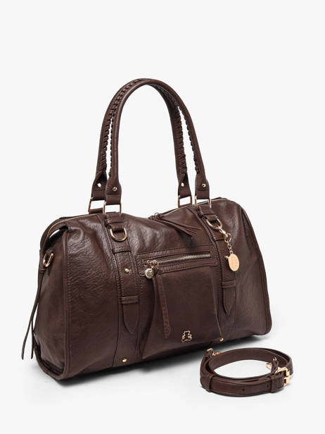Sac Porté épaule A4 Bride Lulu castagnette Marron bride 3 vue secondaire 1