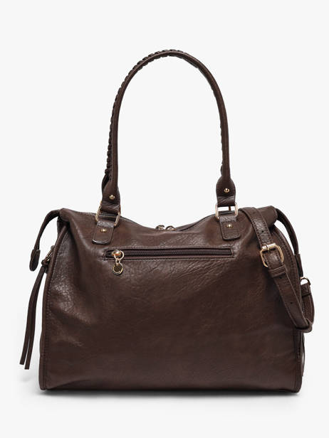 Sac Porté épaule A4 Bride Lulu castagnette Marron bride 3 vue secondaire 3