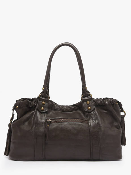 Shoulder Bag Cow Leather Basilic pepper Brown cow BCOW89 other view 5