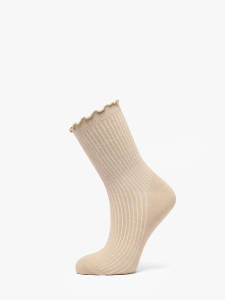Chaussettes Pieces Beige socks women 17149458