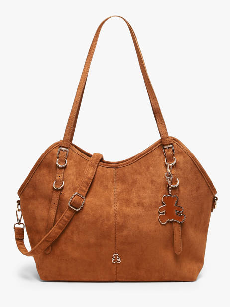 Shoulder Bag Surpique Lulu castagnette Brown surpique BAKI