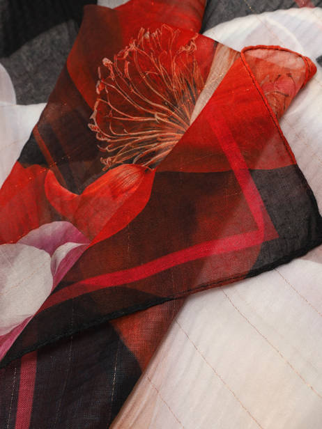 Scarf Desigual Black rosea 26WAWA17 other view 1