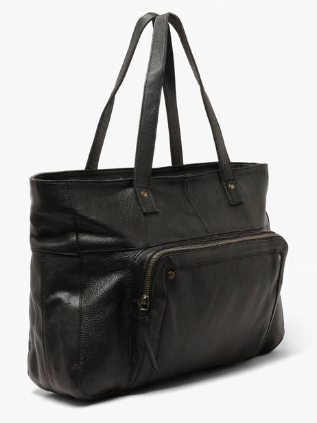 Shoulder Bag Ribs Leather Pieces Black ribs 17152864 other view 1