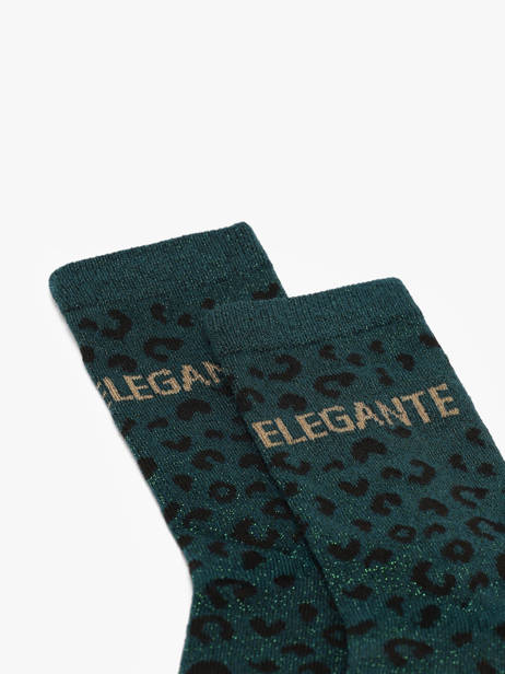Socks Leo Statement Pieces Green socks women 17163852 other view 1