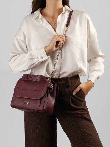 Top Handle M Ninon Leather Lancel Violet ninon A09222 other view 1