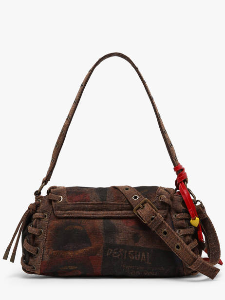 Shoulder Bag Graffiatto Desigual Brown graffiatto 26WAXD14 other view 3