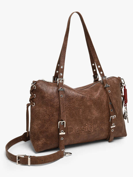 Shoulder Bag Half Logo Desigual Brown half logo 26WAXPAF other view 1