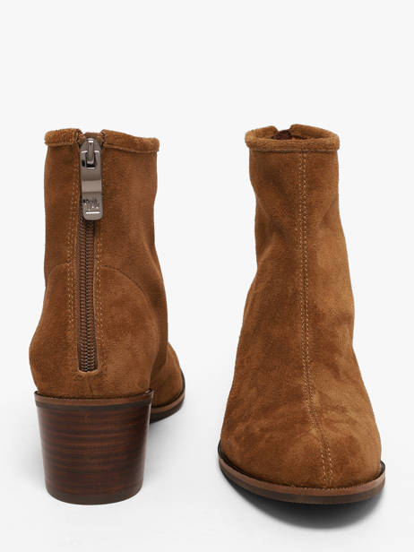 Heeled Boots In Leather Mam'zelle Brown women CSIUY53 other view 2