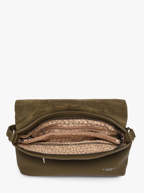 Shoulder Bag Grained Flora & co Green grained F8045 other view 1
