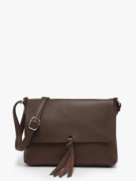 Vintage Crossbody Bag Flora & co Brown grained F8044